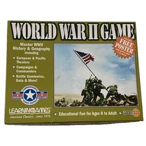 World War II Game Battle Map History Geography Europe Learning Education Deluxe